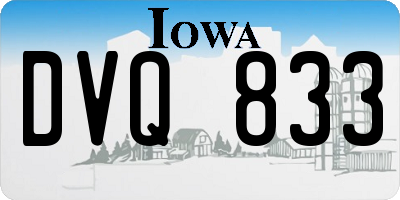IA license plate DVQ833