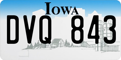 IA license plate DVQ843