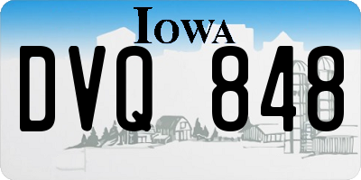 IA license plate DVQ848
