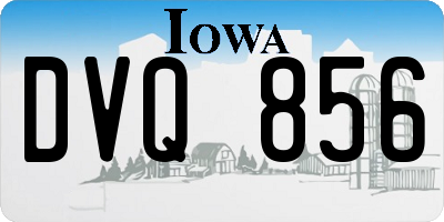 IA license plate DVQ856