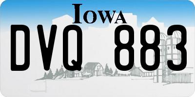 IA license plate DVQ883