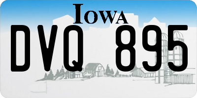 IA license plate DVQ895