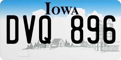 IA license plate DVQ896