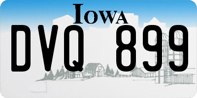 IA license plate DVQ899