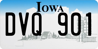 IA license plate DVQ901