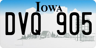IA license plate DVQ905