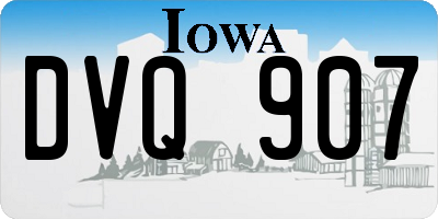 IA license plate DVQ907