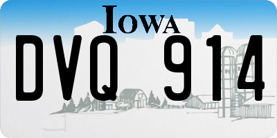 IA license plate DVQ914