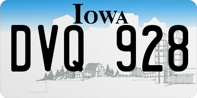 IA license plate DVQ928