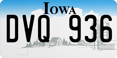 IA license plate DVQ936