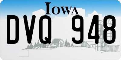 IA license plate DVQ948