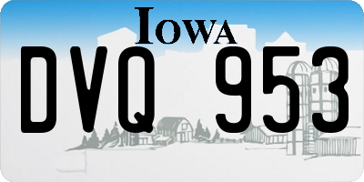 IA license plate DVQ953