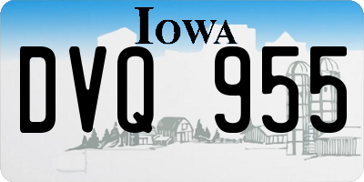 IA license plate DVQ955