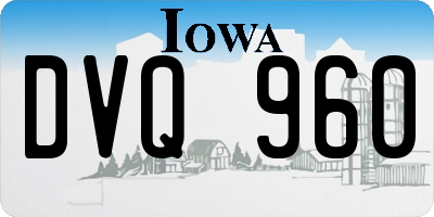 IA license plate DVQ960