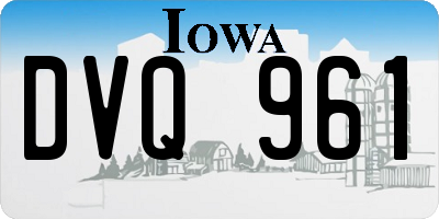 IA license plate DVQ961