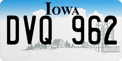 IA license plate DVQ962