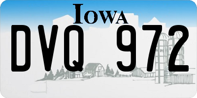 IA license plate DVQ972