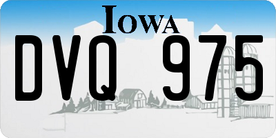 IA license plate DVQ975