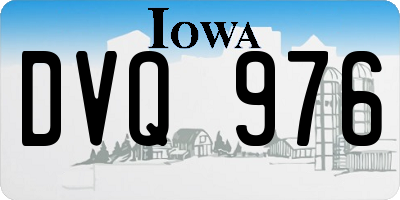 IA license plate DVQ976