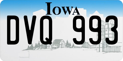 IA license plate DVQ993