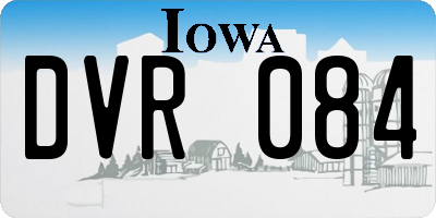 IA license plate DVR084