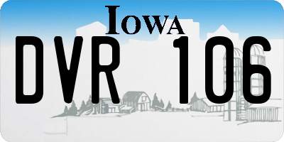 IA license plate DVR106