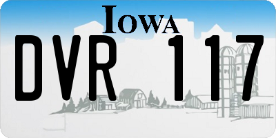 IA license plate DVR117