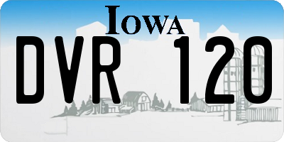 IA license plate DVR120