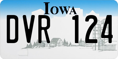 IA license plate DVR124