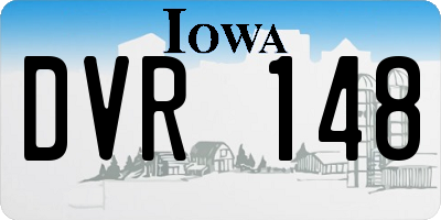 IA license plate DVR148
