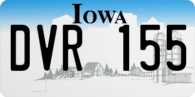 IA license plate DVR155