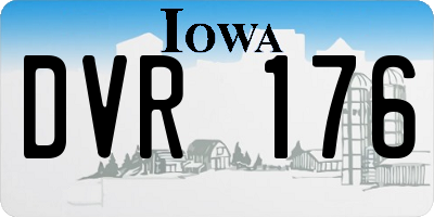 IA license plate DVR176
