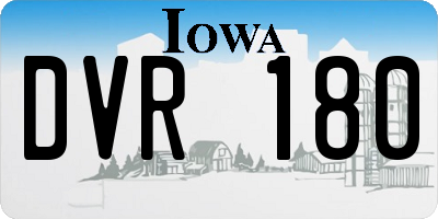 IA license plate DVR180