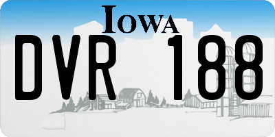 IA license plate DVR188