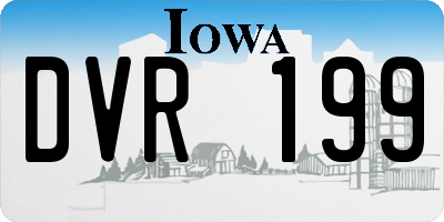 IA license plate DVR199