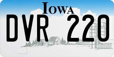 IA license plate DVR220