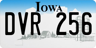 IA license plate DVR256