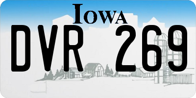 IA license plate DVR269