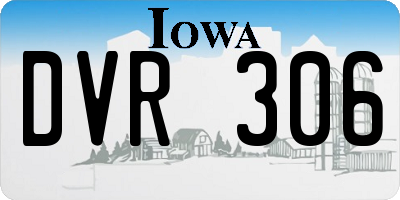 IA license plate DVR306