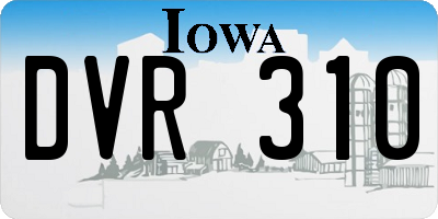 IA license plate DVR310