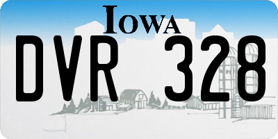 IA license plate DVR328