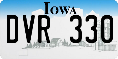 IA license plate DVR330
