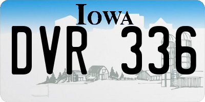 IA license plate DVR336
