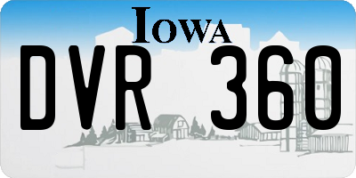 IA license plate DVR360