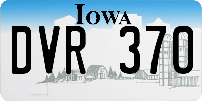 IA license plate DVR370