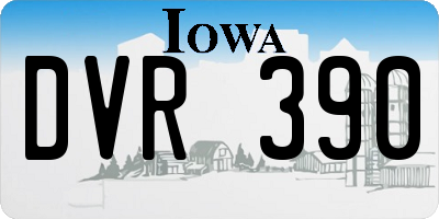 IA license plate DVR390