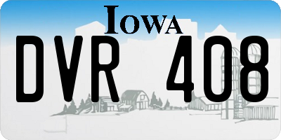 IA license plate DVR408