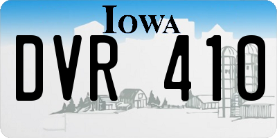IA license plate DVR410
