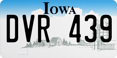 IA license plate DVR439