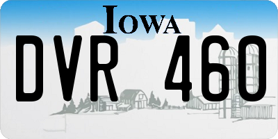 IA license plate DVR460